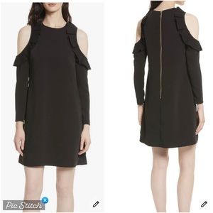 Ted Baker London Siiara Black Cold Shoulder Dress